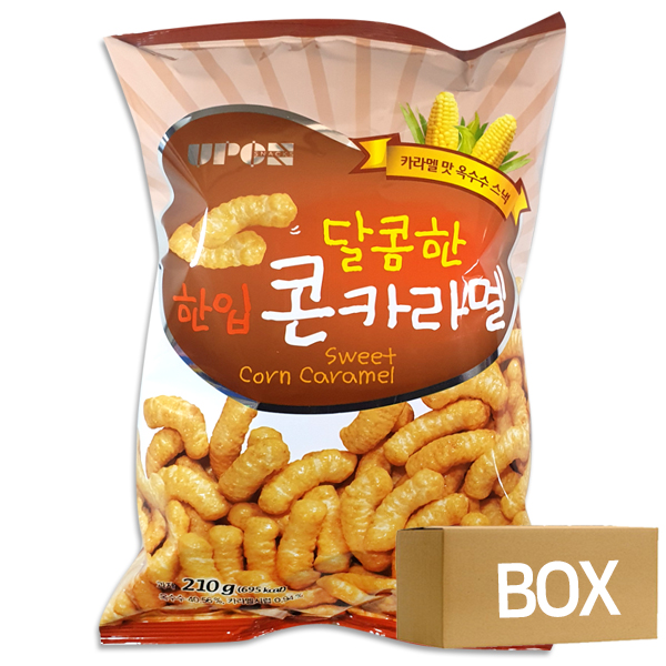 서울식품 달콤한 한입 콘카라멜 210g x 10개입 1박스