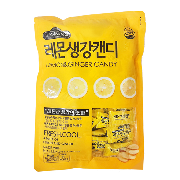일광제과 레몬생강캔디 250g 1봉