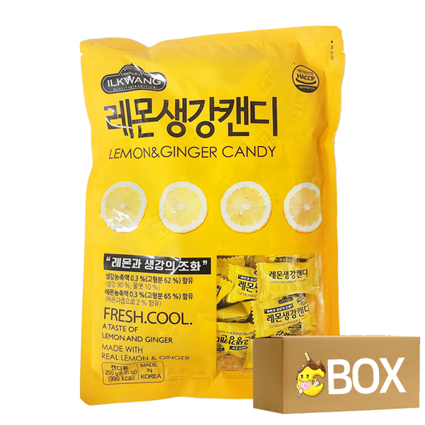 일광제과 레몬생강캔디 250gx10봉 1박스