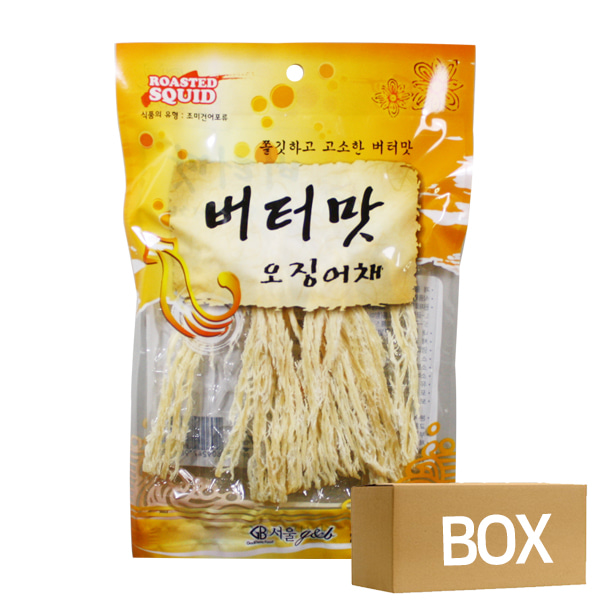 서울 버터맛 오징어채 32gx100개 1박스 / 오징어 맥주안주 마른오징어 건어물도매