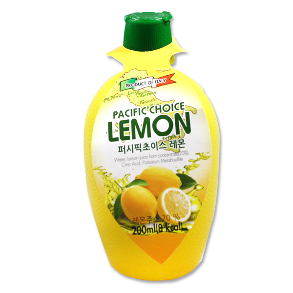 퍼시픽초이스 레몬주스 레몬즙 200ml