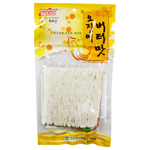 서울 버터맛 오징어 32g (낱개)1봉 / 오징어 마른오징어 맥주안주 건어물
