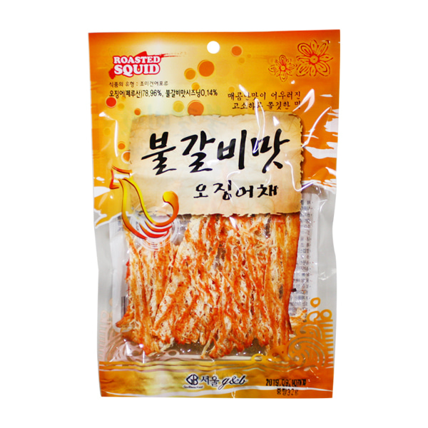 서울 불갈비맛 오징어채 32g (낱개)1봉