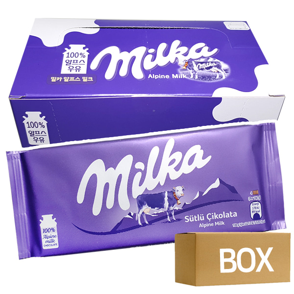 밀카 알프스 밀크 초콜릿 100g x 12개입 12곽 1박스
