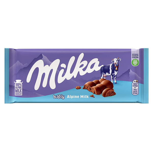 밀카 버블리 100g / 몬델리즈 에어 초콜릿