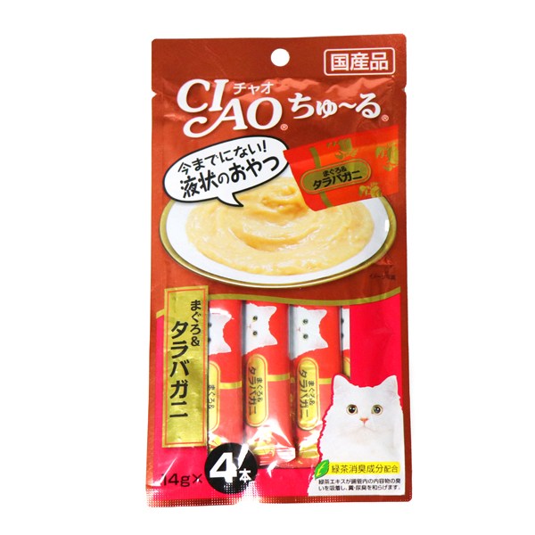 (고양이) 챠오츄르 참치n킹크랩 14gX4개 1봉