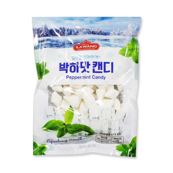 일광제과 박하맛캔디(가위박하) 350g 1봉