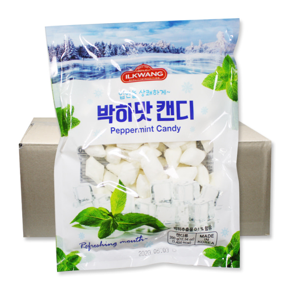 일광제과 박하맛캔디(가위박하) 350g 10봉 1박스