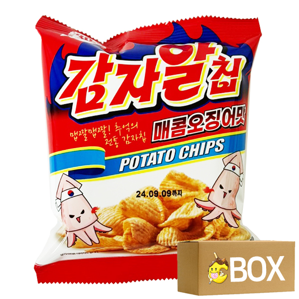 감자알칩 매콤오징어맛 24g X 40개입 1박스